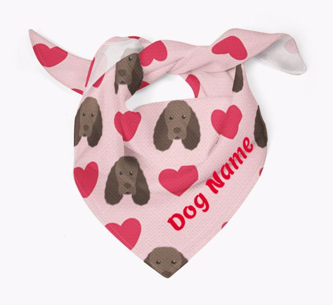 'Heart Pattern' - Personalized {breedFullName} Bandana